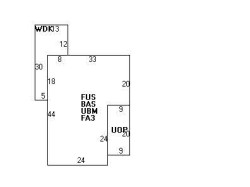 41 Cabot St, Newton MA 02458-2501 floor plan
