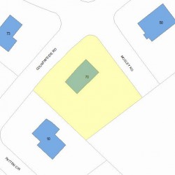 70 Countryside Rd, Newton MA 02459-2944 plot plan