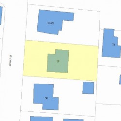 30 Jasset St, Newton MA  02458-1003 plot plan