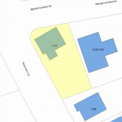 1126 Chestnut St, Newton MA 02464-1309 plot plan