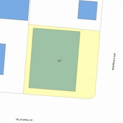 167 California St, Newton MA 02458-1006 plot plan