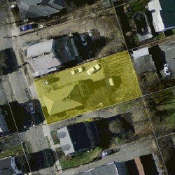 70 Dalby St, Newton MA  02458-1033 aerial view