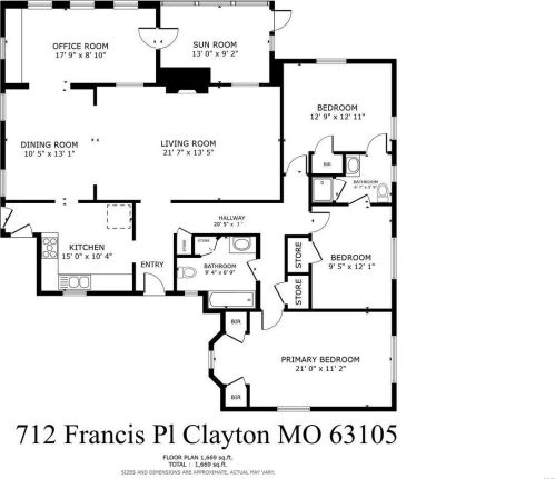 712 Francis Pl, Saint Louis MO 63105-2411 exterior