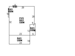 339 Waltham St, Newton MA  02465-1730 floor plan