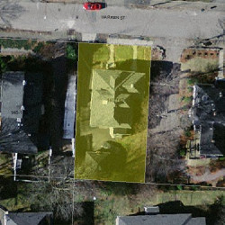 140 Warren St, Newton MA  02459-2065 aerial view