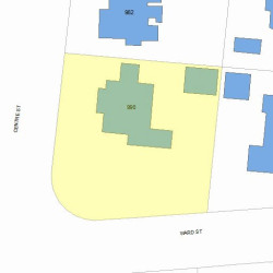 990 Centre St, Newton MA 02459-1265 plot plan