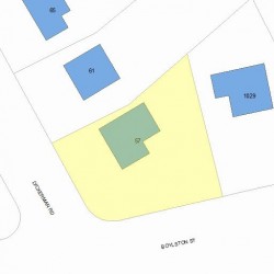 57 Dickerman Rd, Newton MA  02461-1321 plot plan