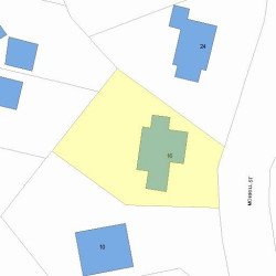 16 Morrill St, Newton MA 02465-1318 plot plan