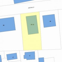 48 Austin St, Newton MA 02460-1844 plot plan