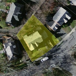 127 Cotton St, Newton MA 02458-2639 aerial view