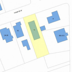 14 Webster St, Newton MA 02465-1838 plot plan