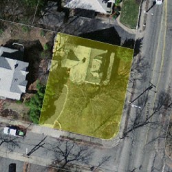 1013 Walnut St, Newton MA  02461-1134 aerial view