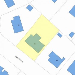 15 Considine Rd, Newton MA 02459-3603 plot plan