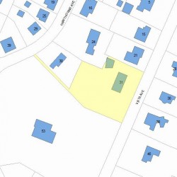 31 Vista Ave, Newton MA 02466-2810 plot plan