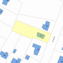 179 Allen Ave, Newton MA 02468-1734 plot plan