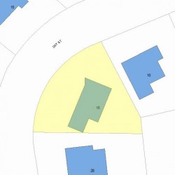 18 Day St, Newton MA  02466-2907 plot plan
