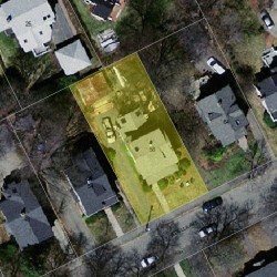 58 Adella Ave, Newton MA 02465-1922 aerial view