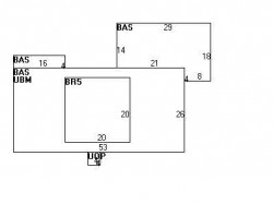 43 Kendall Rd, Newton MA 02459-2657 floor plan