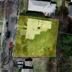 99 Evelyn Rd, Newton MA  02468-1020 aerial view