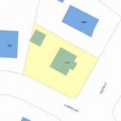 1471 Centre St, Newton MA 02461-1230 plot plan