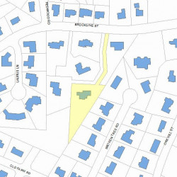341 Brookline St, Newton MA 02459-3151 plot plan