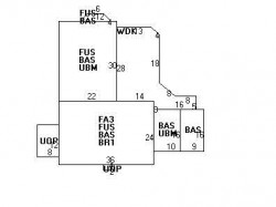 44 Gammons Rd, Newton MA 02468-1216 floor plan