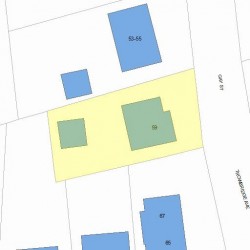 59 Gay St, Newton MA 02460-2248 plot plan