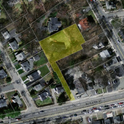 46 Woodward St, Newton MA  02461-1512 aerial view