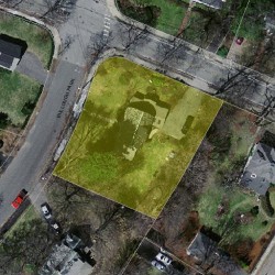 8 Bullough Park, Newton MA  02460-2479 aerial view