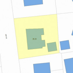 26 Gay St, Newton MA  02460-2213 plot plan