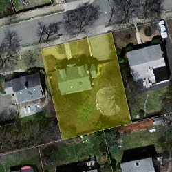 72 Cumberland Rd, Newton MA  02465-1840 aerial view