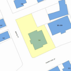 144 Bridge St, Newton MA 02458-1129 plot plan