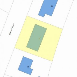 72 Manchester Rd, Newton MA 02461-1123 plot plan