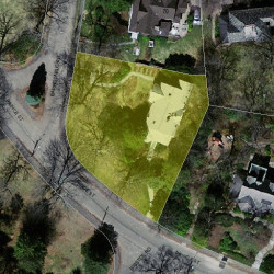 244 Prince St, Newton MA  02465-2920 aerial view