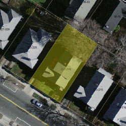 219 Tremont St, Newton MA 02458-2111 aerial view