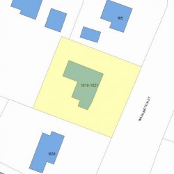 1819 Washington St, Newton MA 02466-3016 plot plan