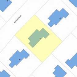 91 Fessenden St, Newton MA  02460-1119 plot plan