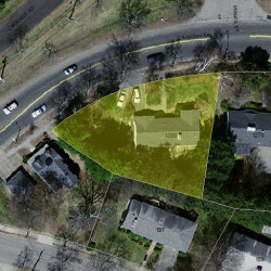 1280 Commonwealth Ave, Newton MA  02465-2911 aerial view