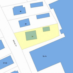 54 Bridge St, Newton MA 02458-1118 plot plan