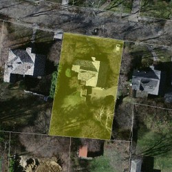 25 Alderwood Rd, Newton MA 02459-1225 aerial view