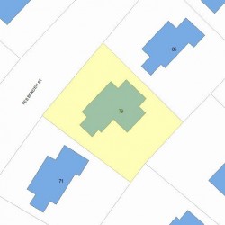 79 Fessenden St, Newton MA  02460-1119 plot plan
