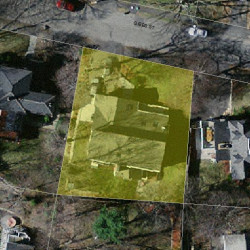 128 Gibbs St, Newton MA 02459-1928 aerial view