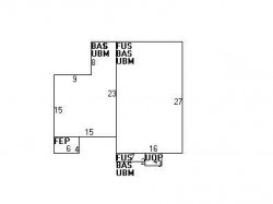 21 Avon Pl, Newton MA  02458-1511 floor plan