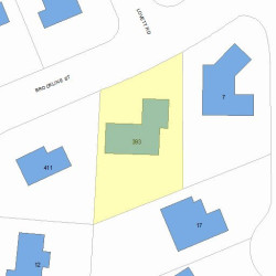 393 Brookline St, Newton MA 02459-3142 plot plan