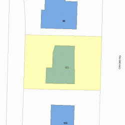 103 Oxford Rd, Newton MA 02459-2408 plot plan