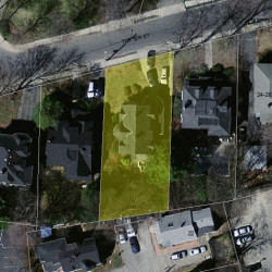 34 Foster St, Newton MA  02460-1511 aerial view