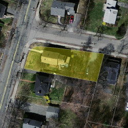 170 Cherry St, Newton MA  02465-1242 aerial view