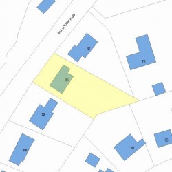 86 Bullough Park, Newton MA 02460-2440 plot plan