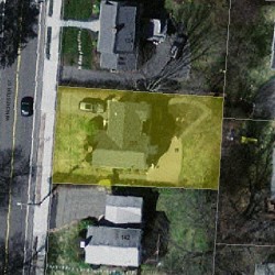 138 Winchester St, Newton MA  02461-2130 aerial view