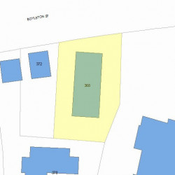 368 Boylston St, Newton MA  02459-2845 plot plan